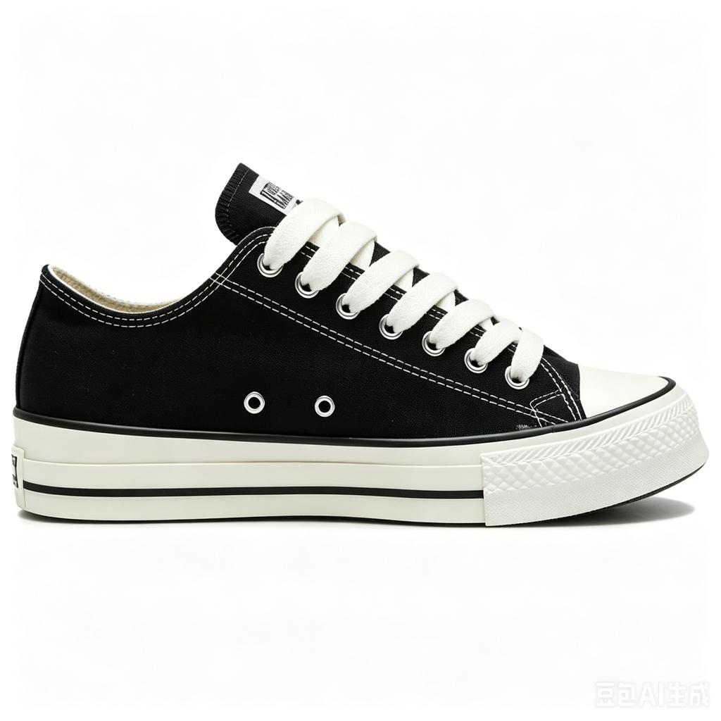 Converse Chuck Taylor Low Throwback 'Black Vintage White' Men's A19080C