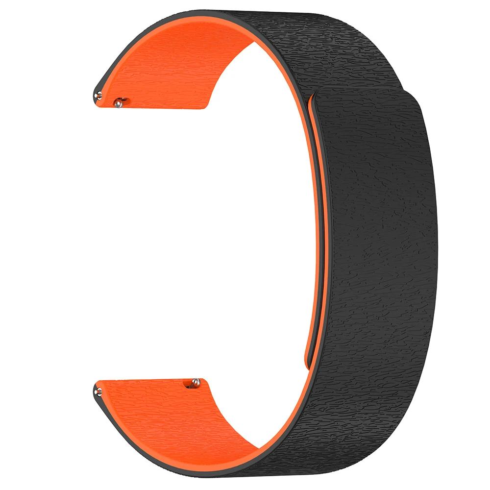 18mm 20mm 22mm Magnetic Silicone Band for Huawei GT6 Pro 46mm GT5 GT4 46mm 41mm Sports Strap For Samsung Galaxy 7 6 5 44mm 40mm