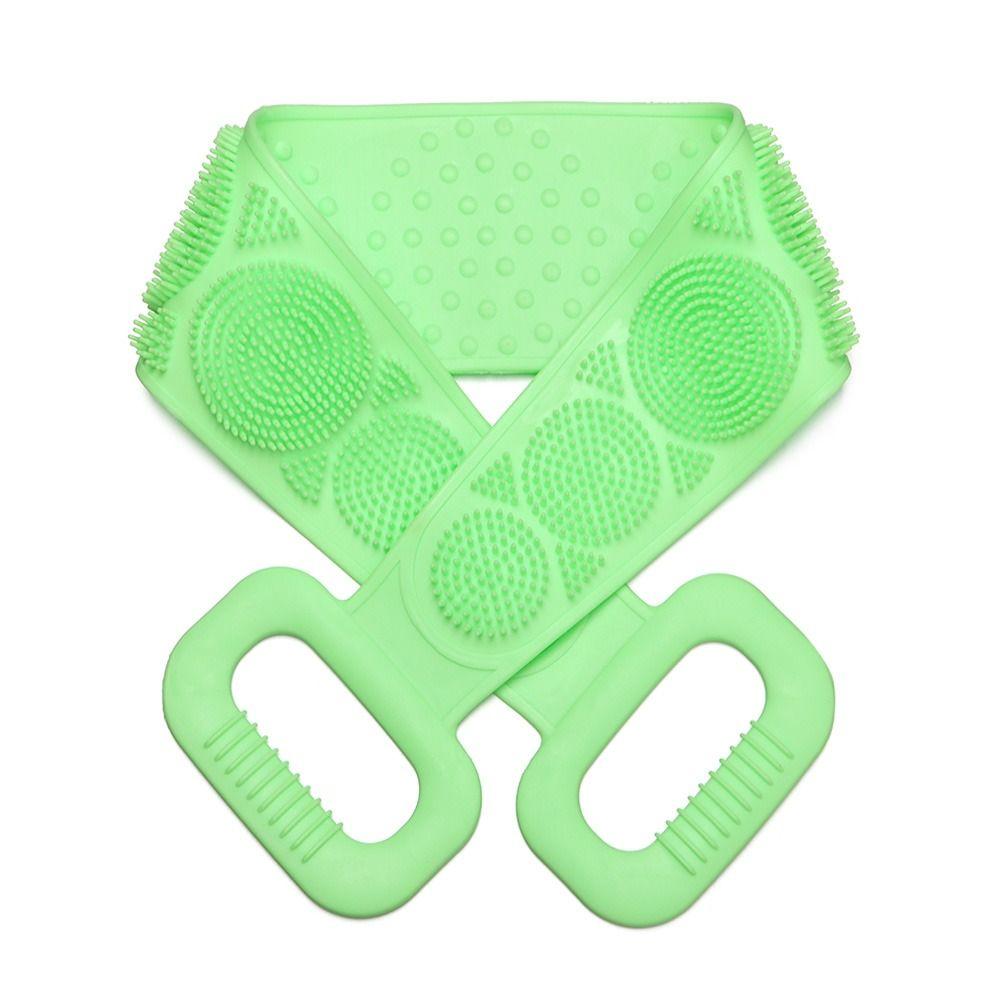 Blue Bath Brushes Bathroom Supplies Silicone Brush Double-Sided Bath Towel Body Scrub Scrubbers