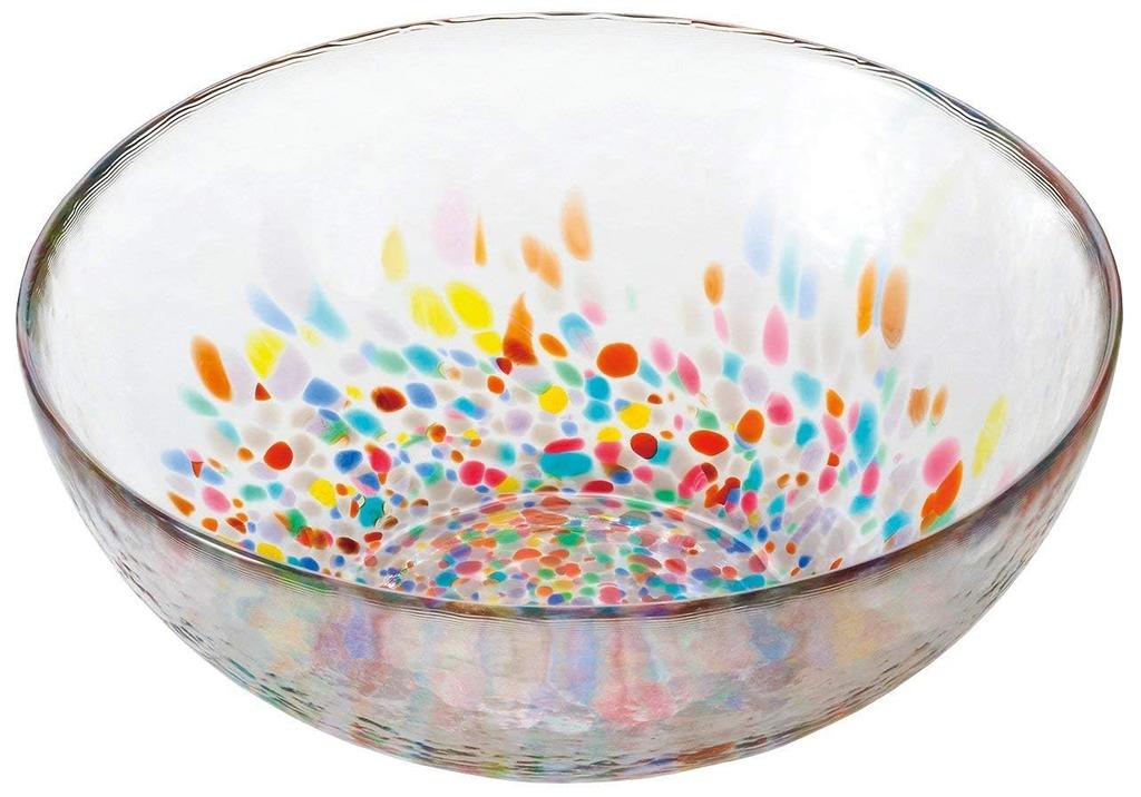Aderia Tsugaru Biidoro Nebuta Various Bowls Made in Japan Gift Box Salad Bowl Glass Medium Bowl Side Plate Dish Tableware Cute Medium Plate Plate
