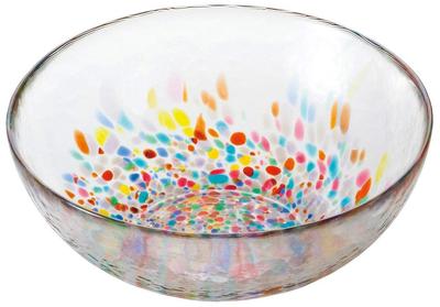 Tsugaru Biidoro Nebuta Verschiedene Schalen Hergestellt in Japan Geschenkbox Salatschüssel Glas Mittlere Schale Beilagenteller Schale Geschirr Niedlicher Mittlerer Teller Teller