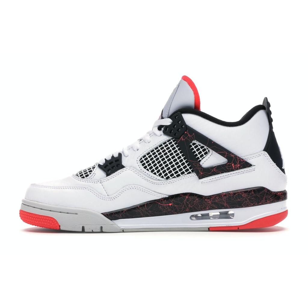 Pánské tenisky Air Jordan 4 Retro Pale Citron Bílá Černá Jasně-karmínová 308497-116