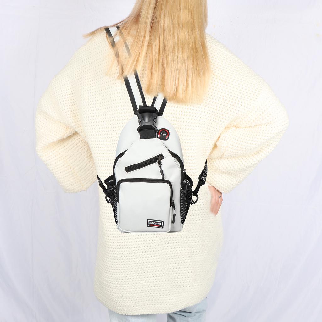 Geestock Convertible Backpack 2 In1 Small Sling Backpack For Women Crossbody Daily Bag Waterproof Chest Bag For Travel Hiking