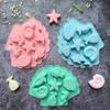 7 Consecutive Sea Creatures Silicone Mold Fondant Baking Cake Chocolate Resin Diy Fish Mould Decoration Tools Cupcake Topper