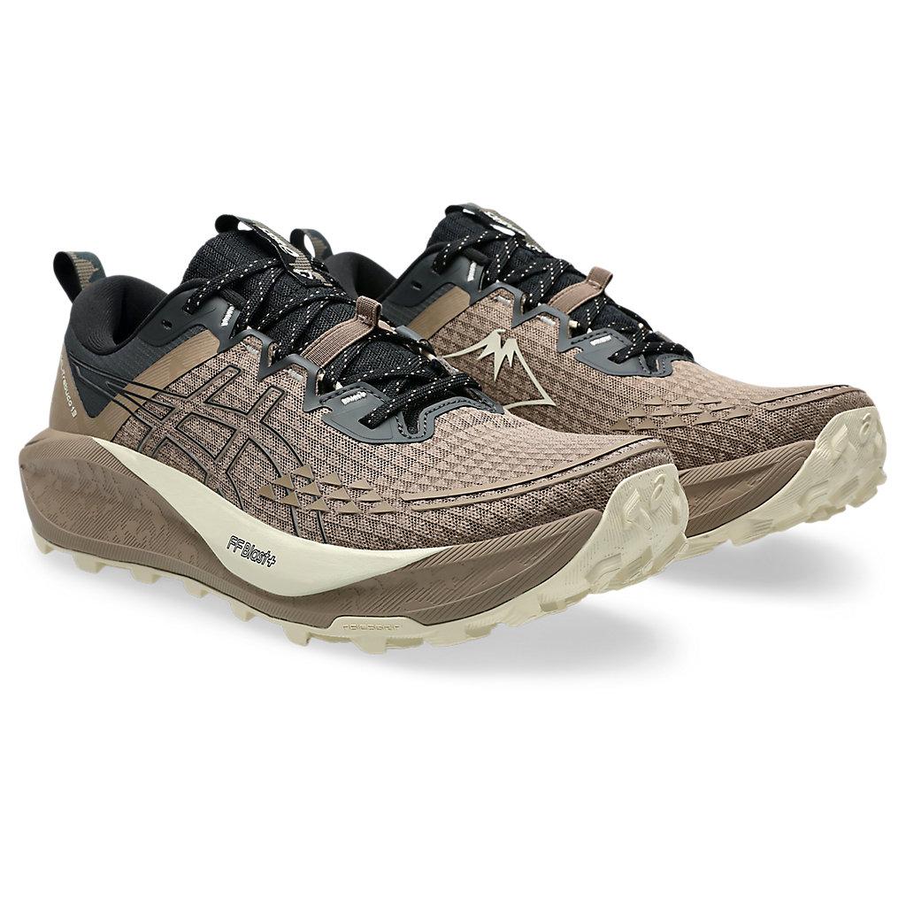 Asics Gel Trabuco 13 Taupe Grey Men Sneakers Brown Black 1011B973-020