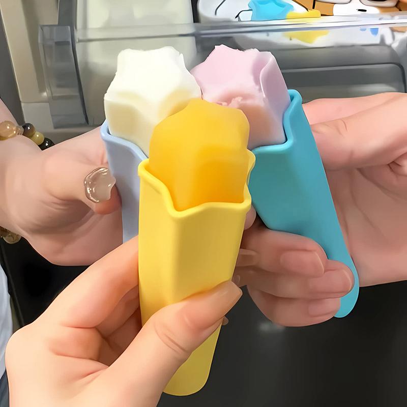 1/4/8Pcs Ice Popsicle Mold Silicone Popsicles Molds Reusable BPA Free Freezer Tubes Popsicle Maker with Lids DIY Ice Cream Tools