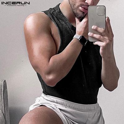 Herren Mesh Transparente ärmellose Sommerwesten Tanktops
