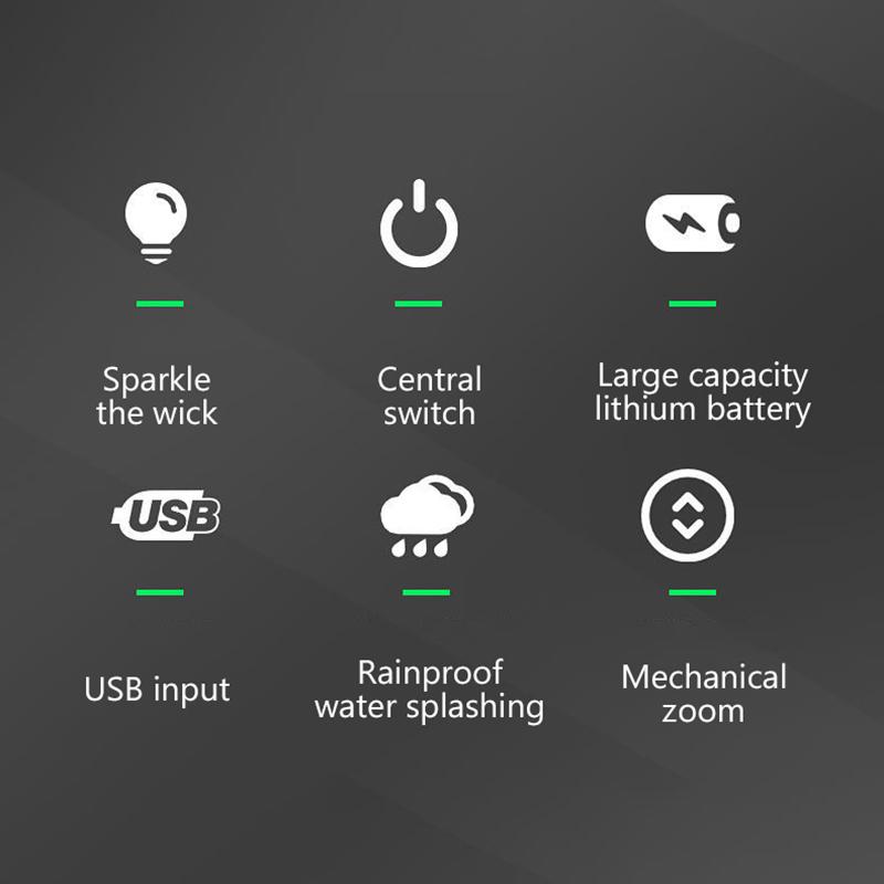 Flash Light Portable Rechargeable Spotlights High Power Rechargeable Led Flashlight Camping Ultra Powerful Flashlight Lamp Work