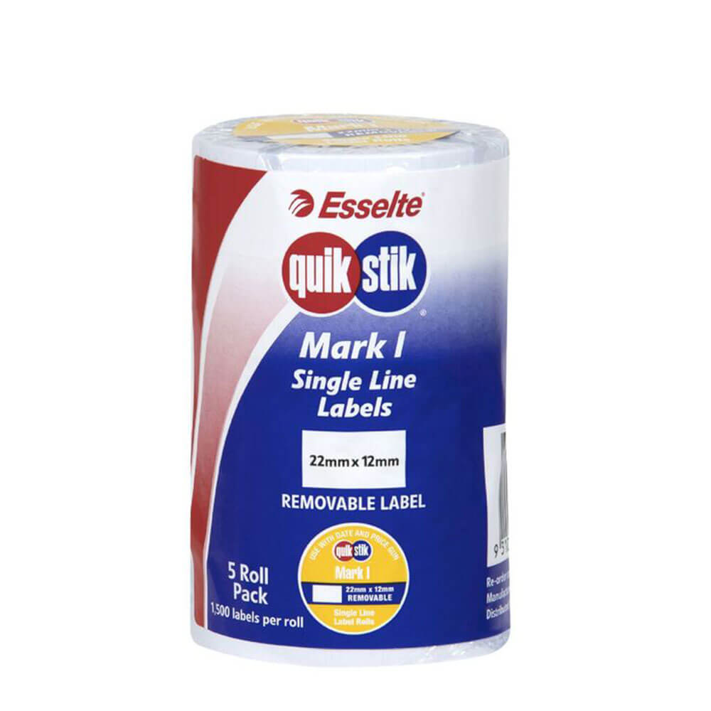 Quik Stik Mark Removable Label Plain (5pk) (Mark 1)