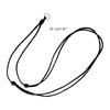 100 PCS Black Braid Wax Cord Knot Sliding Cord Adjustable Length Chain Polyester Material Perfect for DIY Jewelry Making
