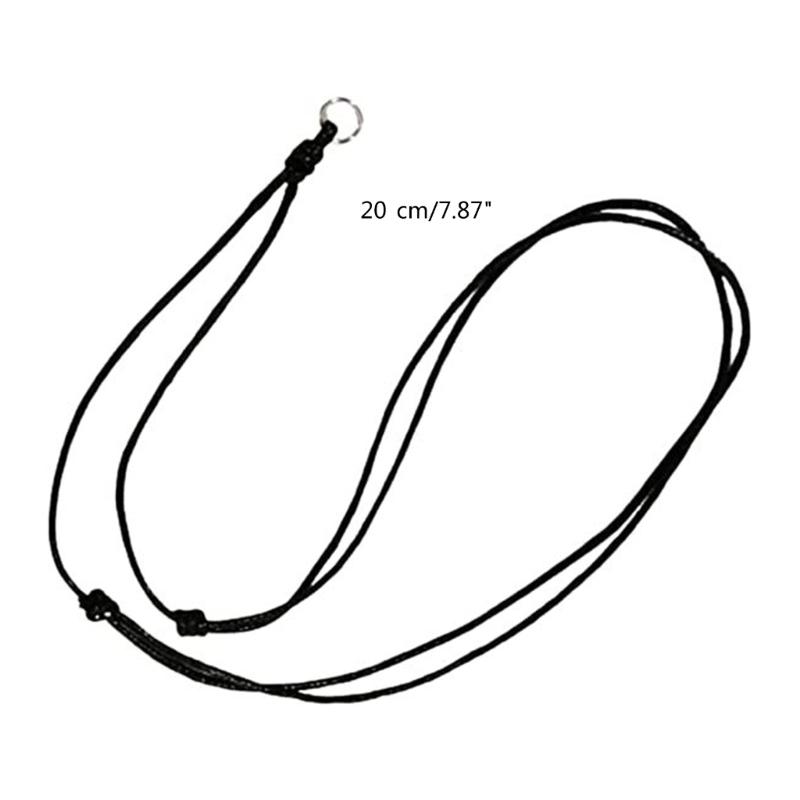 100 PCS Black Braid Wax Cord Knot Sliding Cord Adjustable Length Chain Polyester Material Perfect for DIY Jewelry Making