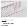 50cm 1:50,000 Geographic Coordinate Ruler