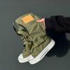 Women Fashion Boots New High Top Canvas High Quality Trouser Barrel Stacking Boot Breathable Comfort Shoes