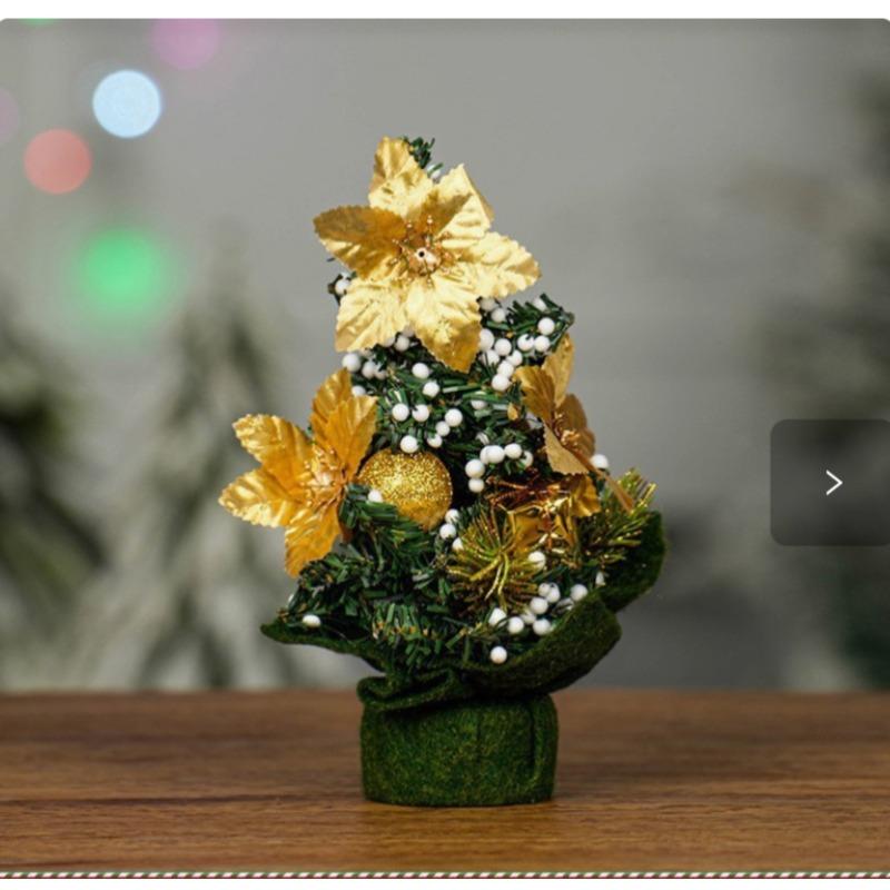 Christmas Decorations 20cm Mini Christmas Tree Shopping Showcase Desktop Ornament Small Gift Christmas Tree