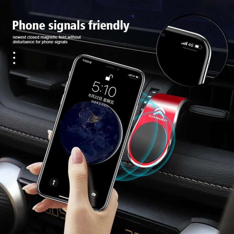 Supporto Magnetico per Telefono Supporto GPS Clip per Bocchetta d'Aria Accessori Auto Per Citroen C5X C3 C5 C4 AIRCROSS Cactus PICASSO e-C3 e-C4 C1 C6 C2