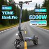 2025 New YUME HAWK Pro Electric Scooter with Seat for Adults 60v 6000w 30ah Smart Scooters Electric NFC Free Gifts Escooter