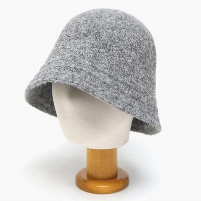 Bocashi Black Outing Knit Bucket Hat Winter