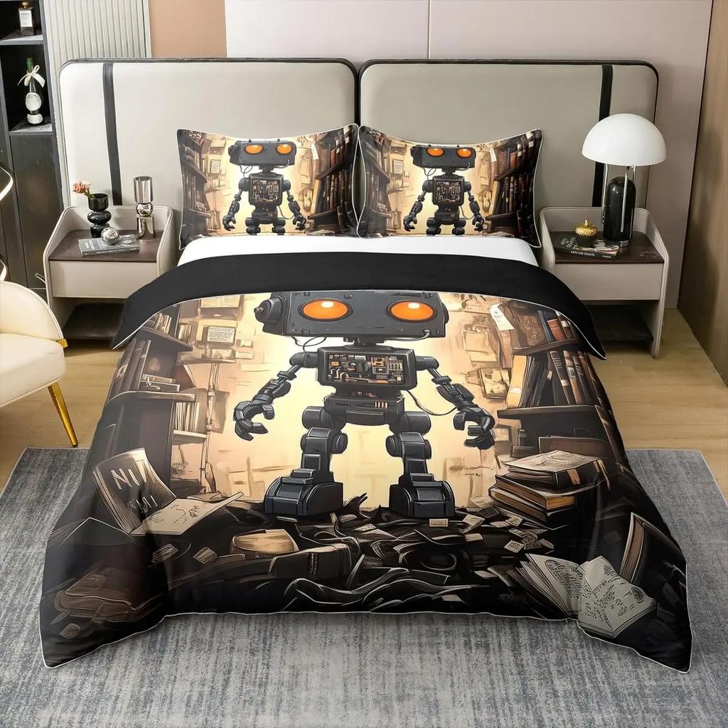 Science Fiction Bedding Duvet Cover Twin Size Starry  3D Printed Decor Bed Set Soft Microfiber Bedding set