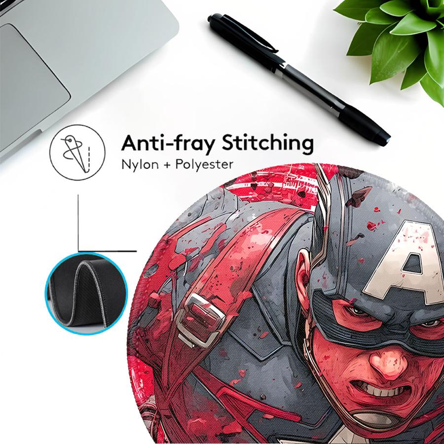 1pc Mouse Pad office Pad Desk accessories Game Console Pad Computer Laptop Pad Keyboard Mouse Pad Anti slip Captain America Cool