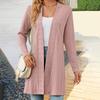Kobiety Casual Średniej Długości Jednolity Kwiatowy Kardigan Kurtka Płaszcz Moda