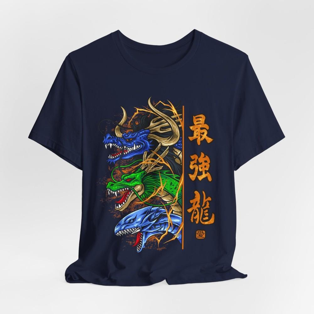 Vibrant Dragon Graphic T-Shirt Tee Tops - Unisex T-shirt, Casual Wear, Birthday Gift,