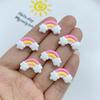 30Pcs New Cute Resin Mini Colorful Rainbow Series Flat Back Manicure Parts Embellishments For Hair Bows Accessorie