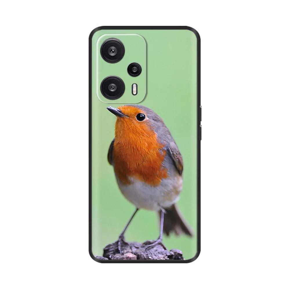 Black Silicone Case For Xiaomi Poco F5 Case For Poco F5 Pro Printed Phone Cover for Xiaomi Poco F5 5G PocoF5 Shockproof Shell
