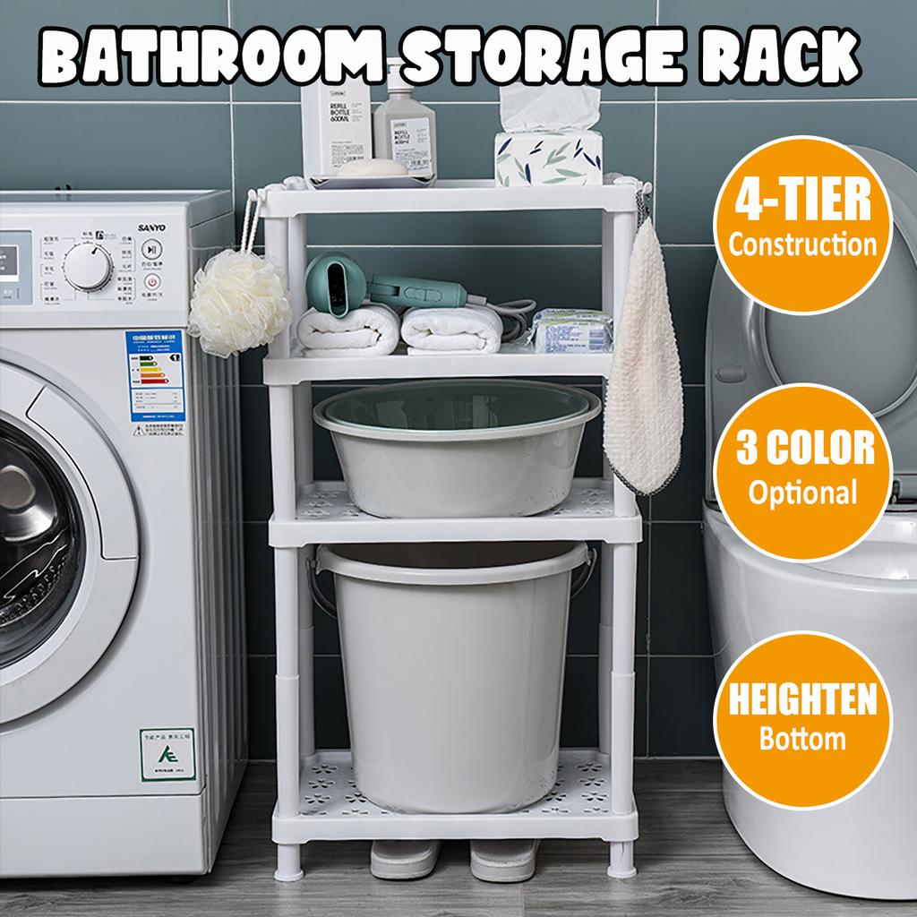 LEHOM Carrello Portaoggetti Sottile 4 Ripiani - Scaffale Stretto Da 18 Cm Per Bagno, Cucina E Lavanderia (Verde)