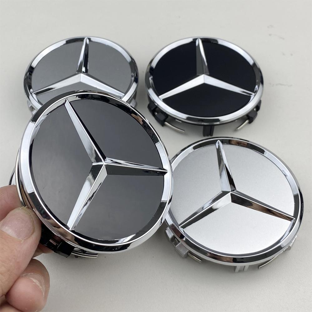 For Mercedes Benz amg For AMG 4pcs 75MM Car Wheel Center Hub Caps Covers Mercedes Benz A B C S Class AMG GLA W176 W221 W204 W205 accessories DG1