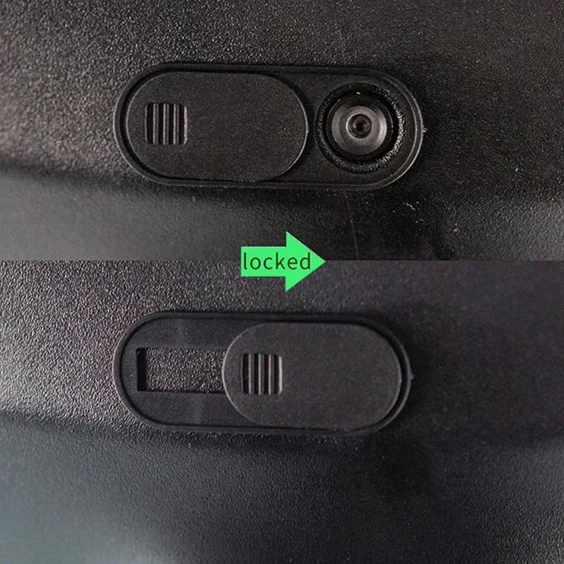 Privatsphäre Schutz Kamera Abdeckung Für Tesla Modell 3 Y Center Konsole Zubehör Webcam Slide Schalter Blocker Innen Aufkleber Trim