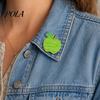 Brooch Pin, Enamel Teacher-Themed Fruit Shape Lapel Pin, Lightweight Outfit Badge for Teachers Day Graduation