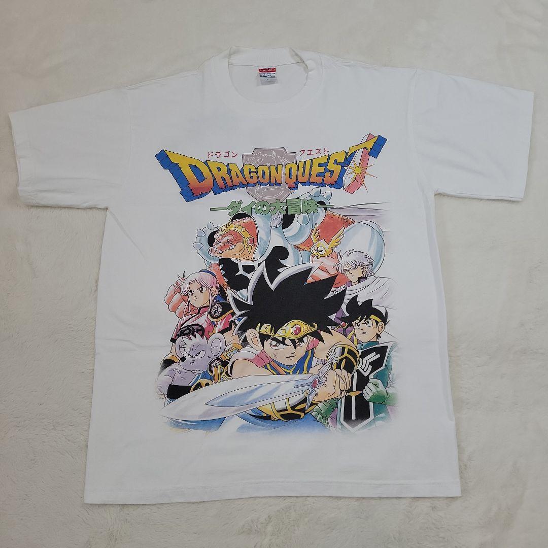 

[USED] Dai s Great Adventure T-shirt, white, size L, Jump anime
