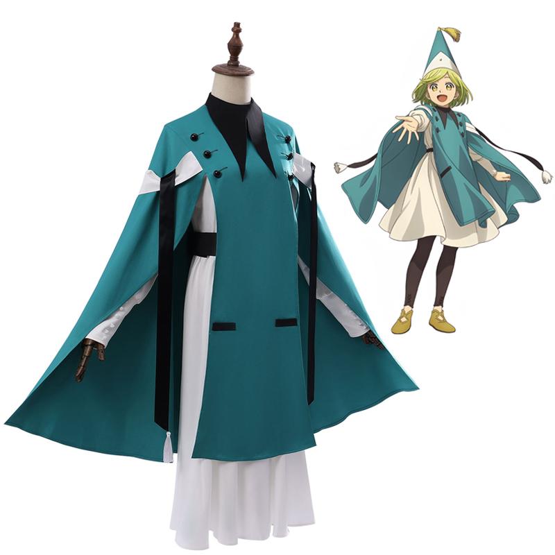 Anime Hexenhut Atelier Coco Agott Cosplay Kostüm Komplettset Damen Uniformkleid Umhang Hexenhut Halloween Rollenspiel Outfit