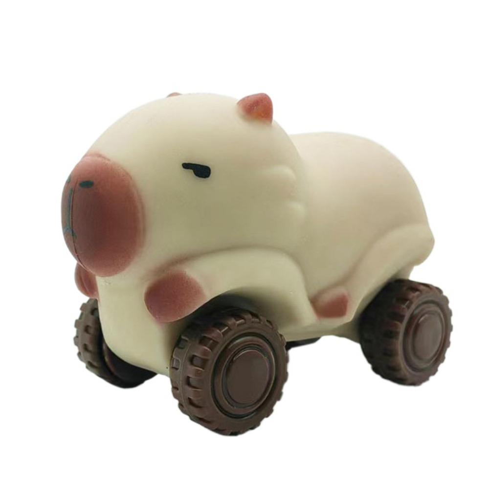 With Wheel Capybara Fidget Toy High Elasticity Cute Pinch Toy Capybara Squeeze Toy  Practical Jokes