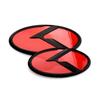 1pcs x 3D ABS K Logo Car Front Hood Rear Trunk Logo Emblem Badge Stickers for Kia Sportage Sorento Optima Forte Rio Stinger K5 QU2