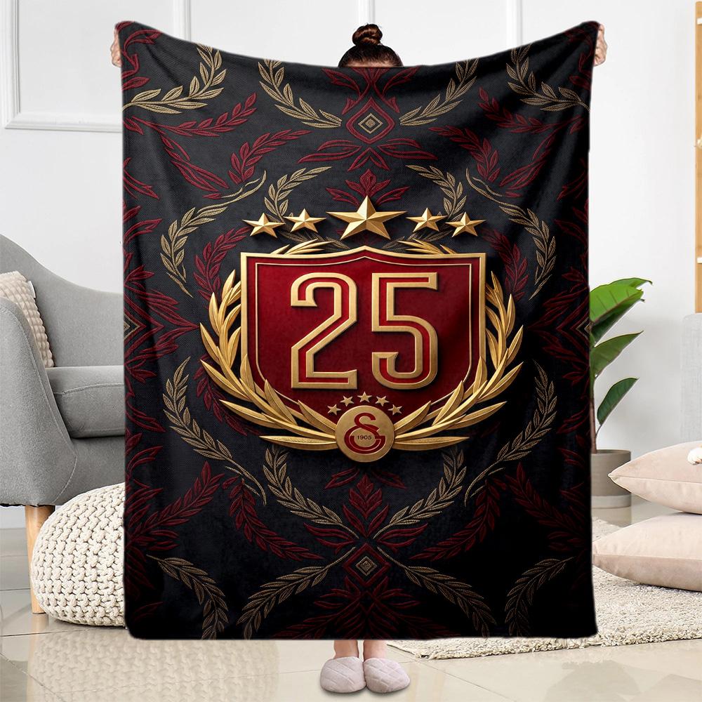 Galatasaray 167 Blanket Soft Warm Cozy Perfect for Seaside Sofa Couch Four Seasons Multipurpose Modern Gifts For Family Or Friends