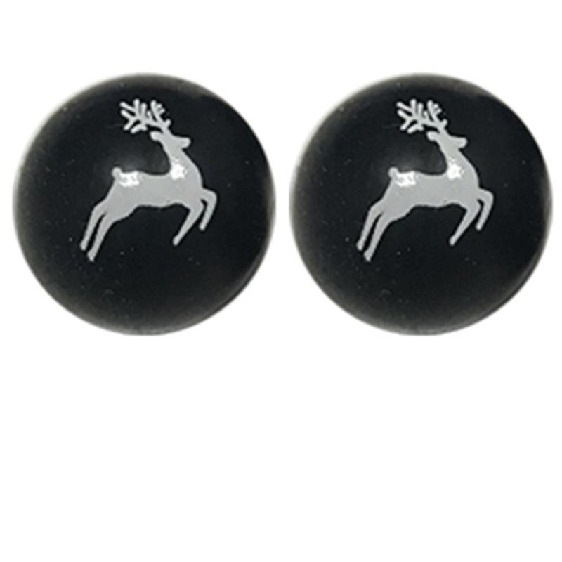 10PCS/Lot 15MM Christmas Tree Snowflake Halloween Pattern Food Grade Silicone Beads For DIY Making Bracelet Keychain Accessories