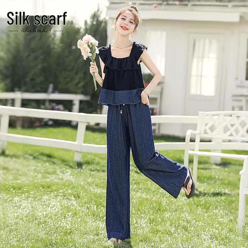 Sibaish Women s Color-block Two-piece Set M