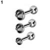 3 Pcs Rhinestone Ear Studs Fashion Tragus Helix Bar Cartilage Piercing Earrings