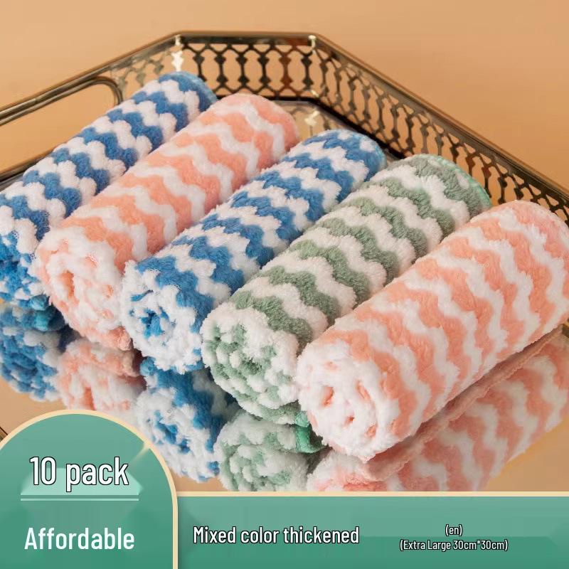 Non-Stick Absorbent Kitchen Dishcloth - Easy to Clean, Lint-Free, and Perfect for Housework.