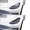 Tesla Model 3 2019 Headlight Eyebrow Trim Stickers & Trimmer Blade