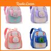 Dancing Girl Pattern Print Backpack With Soft Padded Straps And Plain Color Pattern For Early Learning