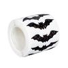 500 Pcs Halloween Bat Sticker Rolls Sparkly Pink Black Bat Decals Reusable Laptop Stickers for Coloring Book Scrapbook Envelope Journal Decor