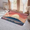 Landscape L Mount Fuji Floor Mat Eco  Flannel Doormat Non Slip Odorless Indoor Floor Rug Soft Short Plush Home Mat