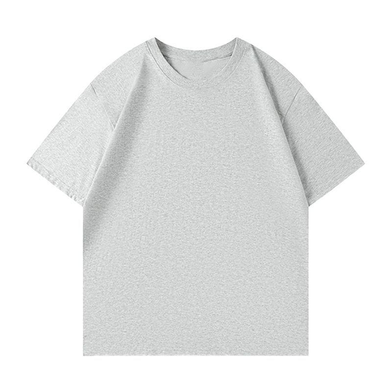 Multi-color Drop Shoulder Loose Fit Cotton T-shirt with Custom Logo