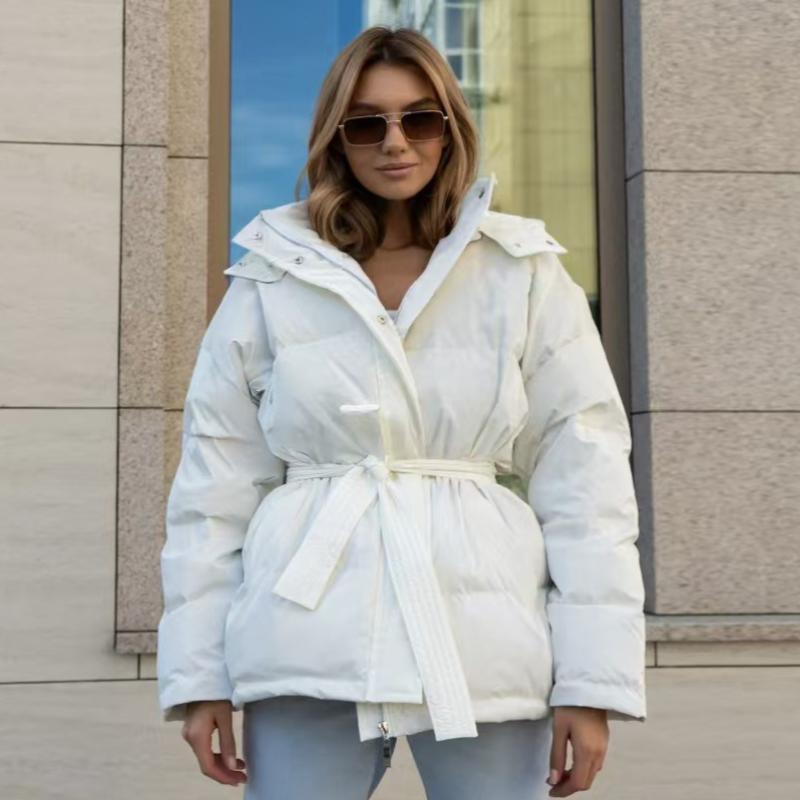 Autumn and Winter Hooded Thickened Fashionable Jacket Women's Warm Coat