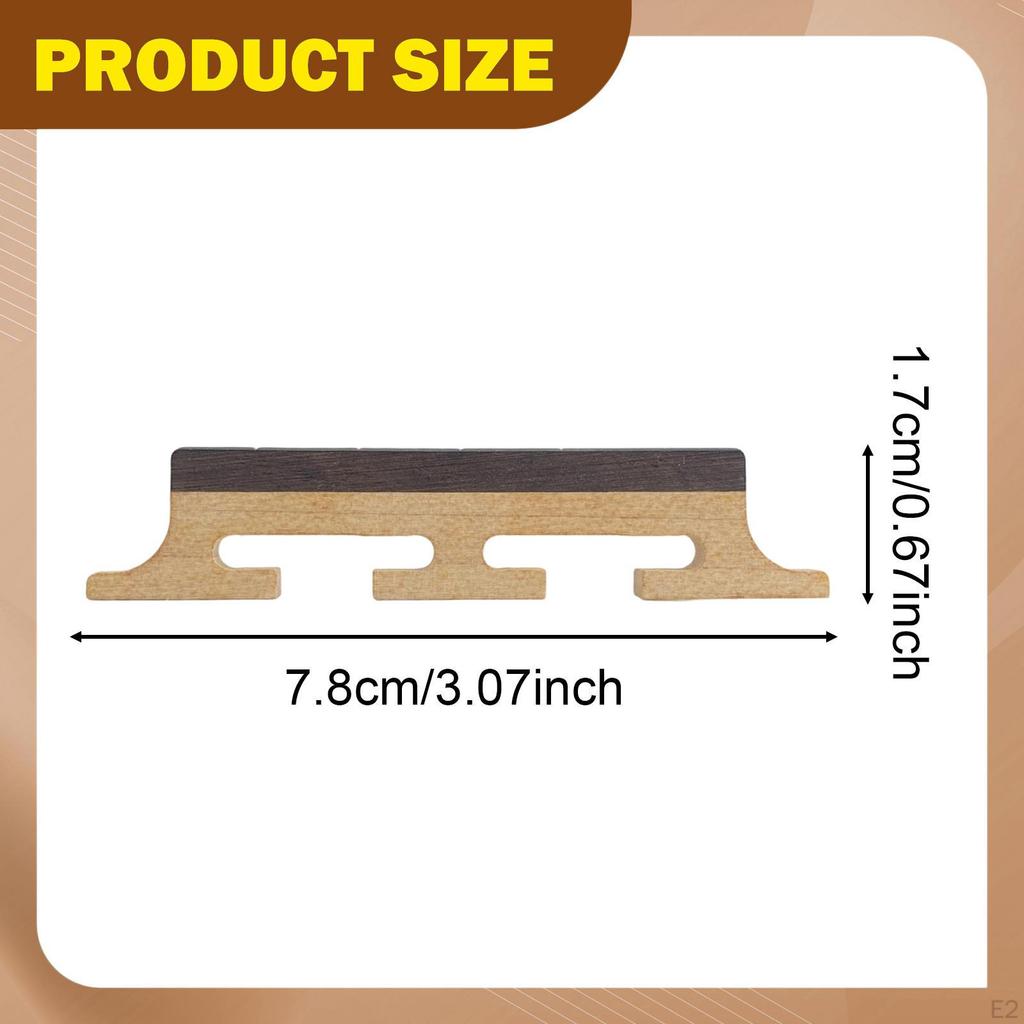 5 String Banjo Bridge,Stringed Instrument Part Replacement Wooden Bridge Accessory Supplies