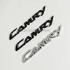 3D Silver Black Alphabet Badge Logo Stickers for Toyota Camry Boot Rear Emblems Decorative Modification Car Accessories