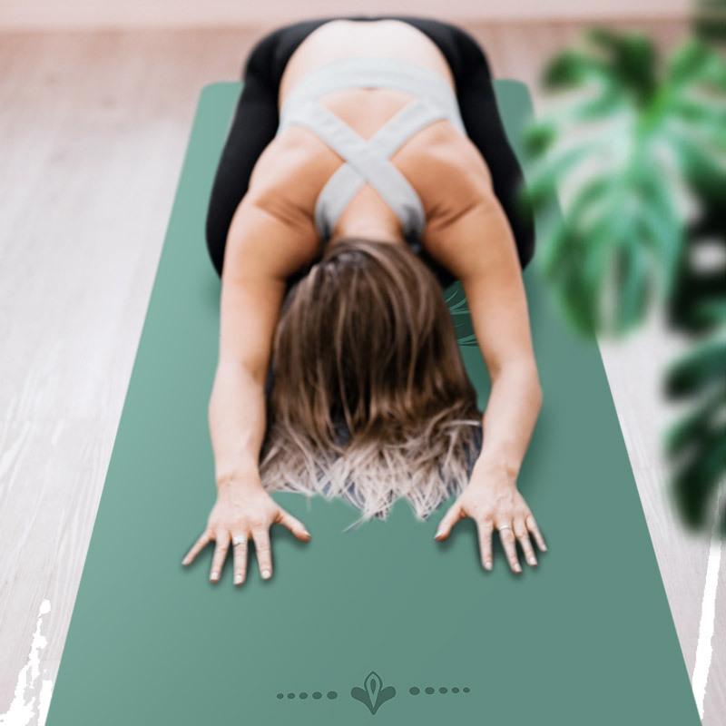 5Mm Natural Rubber PU Yoga Mat Thickened Non-slip Professional Position Line Yoga Mat