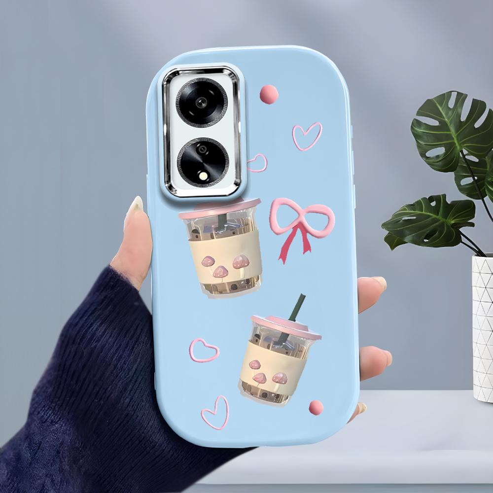 Solid Color Silver Edge Lens Soft Liquid Silicone Shockproof Phone Case for iPhone Samsung Huawei Honor Xiaomi Redmi OPPO Realme Vivo Infinix Tecno